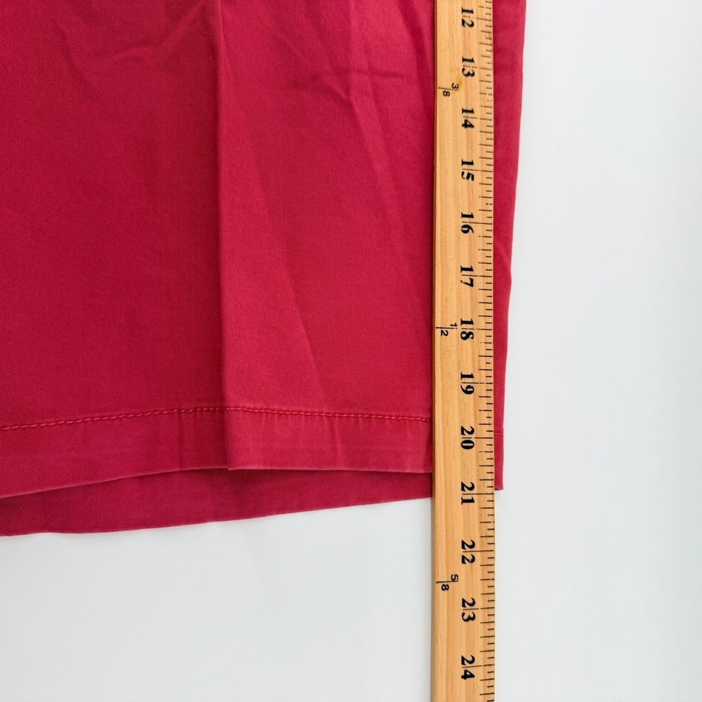 IZOD Saltwater Shorts Mens 40 Red Stretch Flat Front Relaxed Classics 9.5" NEW - Picture 7 of 10